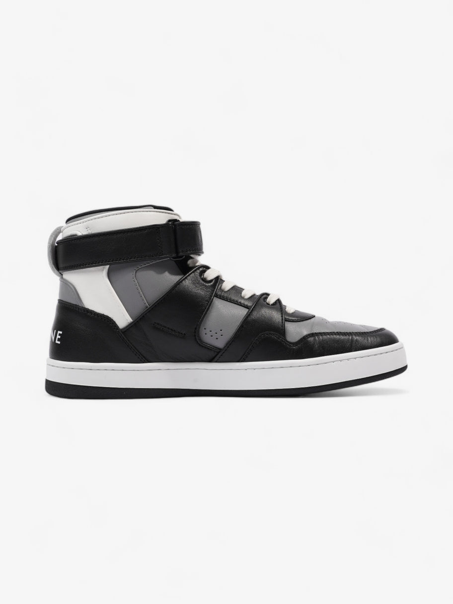 Celine Logo High Top Black / Grey / White Leather EU 44 UK 10 Image 4