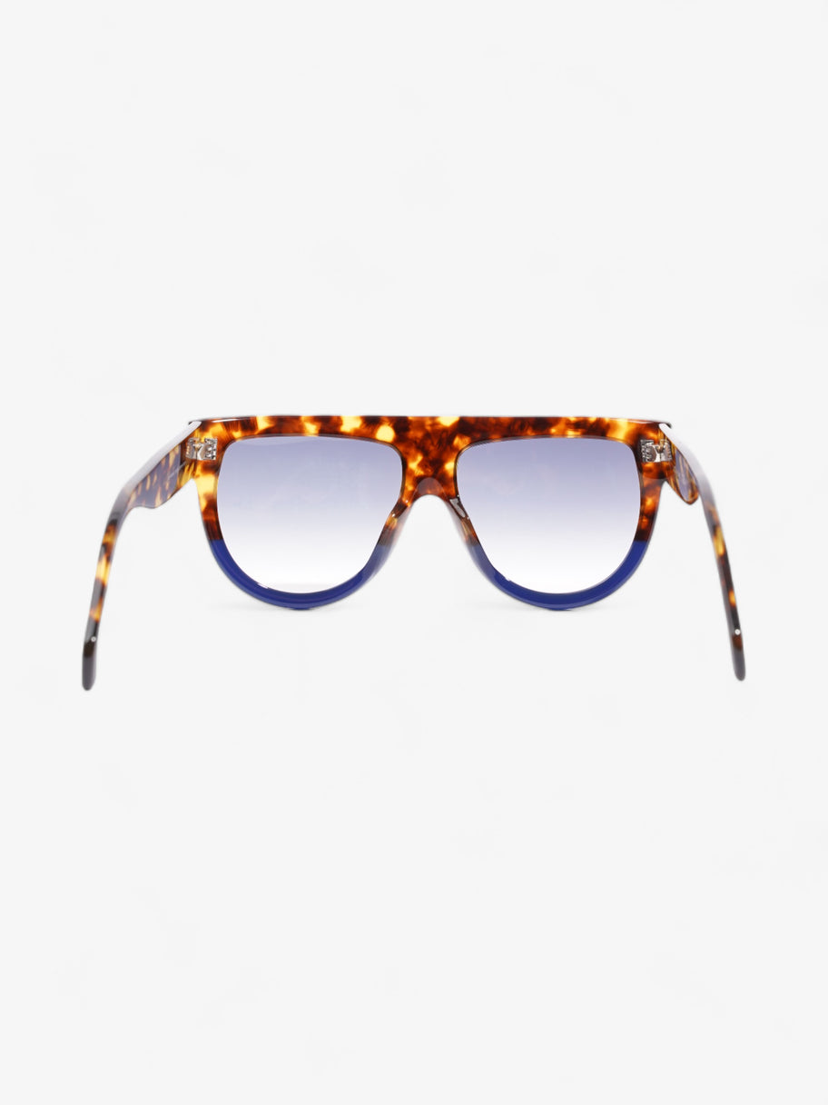 Celine Shadow Sunglasses Havana Brown / Blue Acetate 150mm Image 3