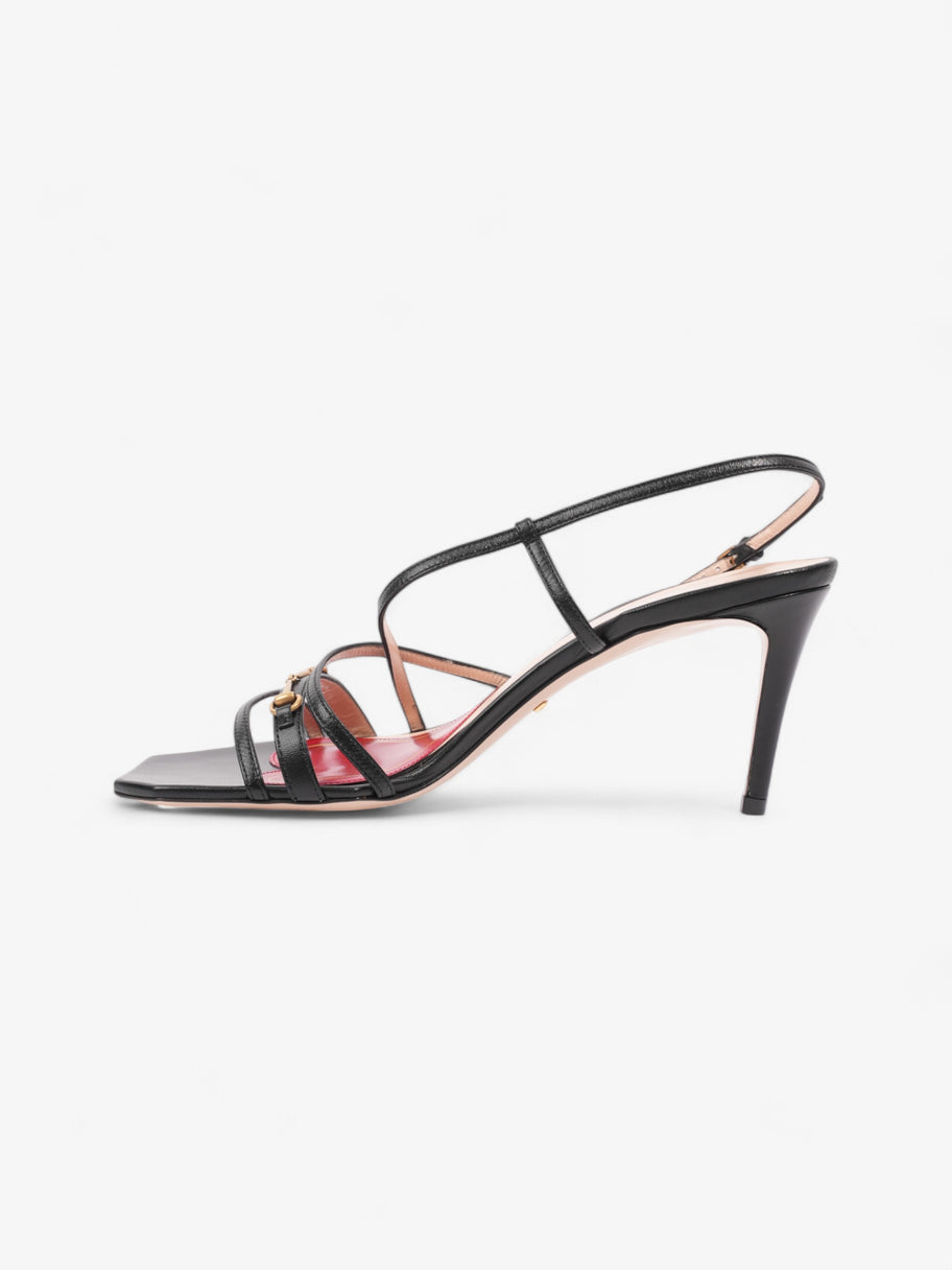 Gucci Victoria Strappy Horsebit Sandals  80 Black / Nude / Red Leather EU 40 UK 7 Image 3