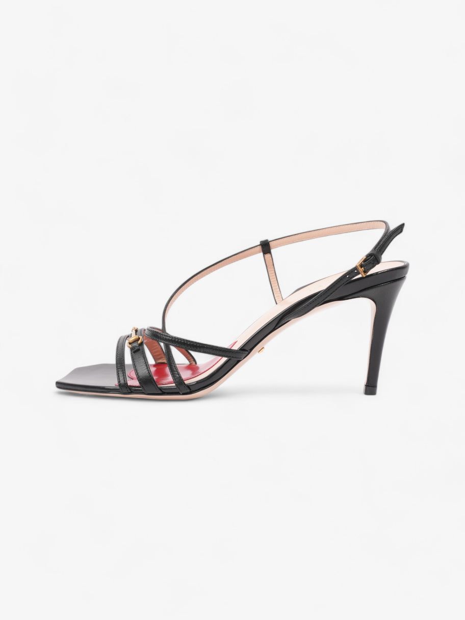 Gucci Victoria Strappy Horsebit Sandals  80 Black / Nude / Red Leather EU 40 UK 7 Image 5