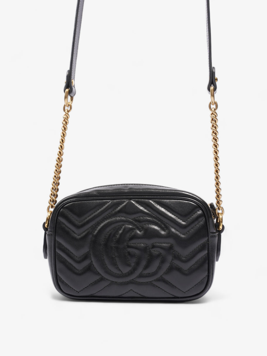 Gucci GG Marmont Black Matelasse Leather Mini Image 4