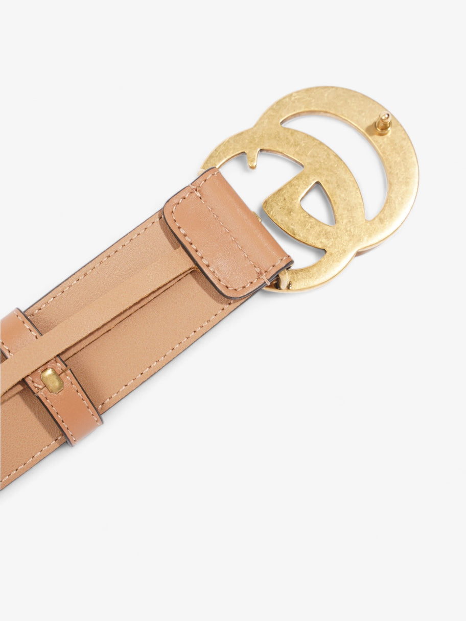 Gucci GG Marmont Wide Belt Brown  Leather 80cm 32