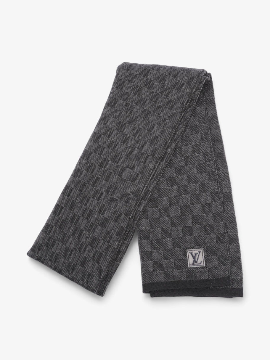 Louis Vuitton Damier Scarf Damier Graphite Wool Image 1