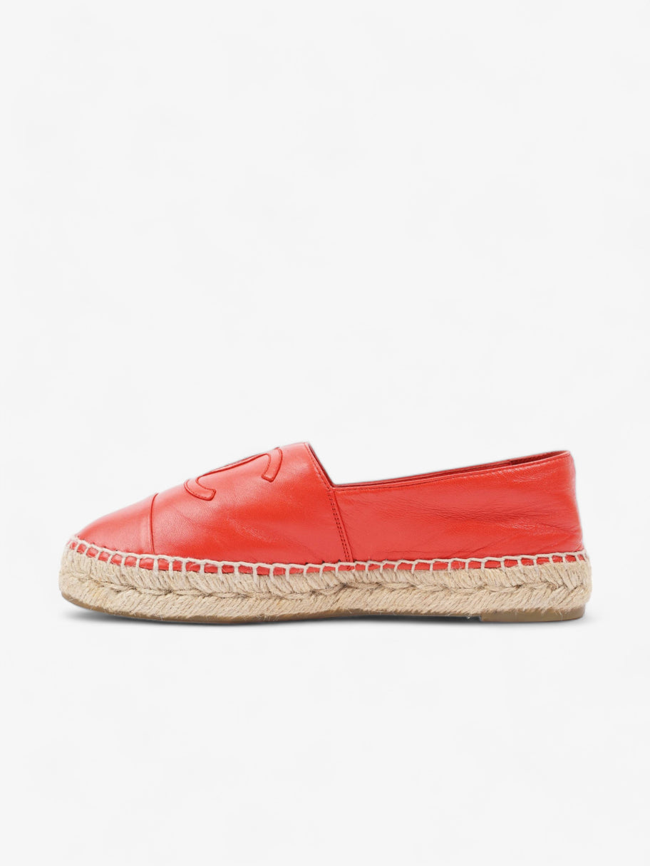 CC Espadrilles Red Leather EU 37 UK 4 Image 2