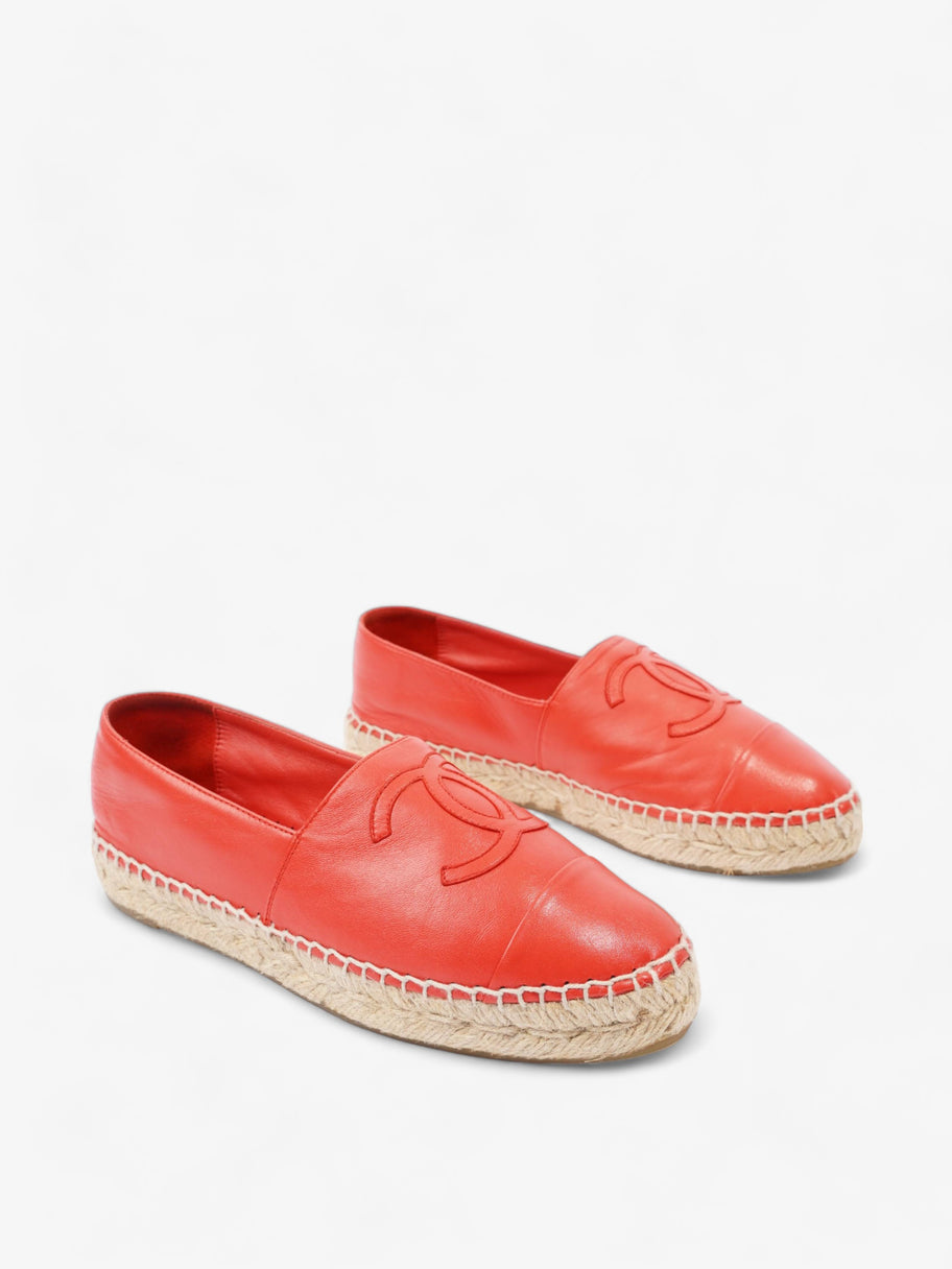 CC Espadrilles Red Leather EU 37 UK 4 Image 3