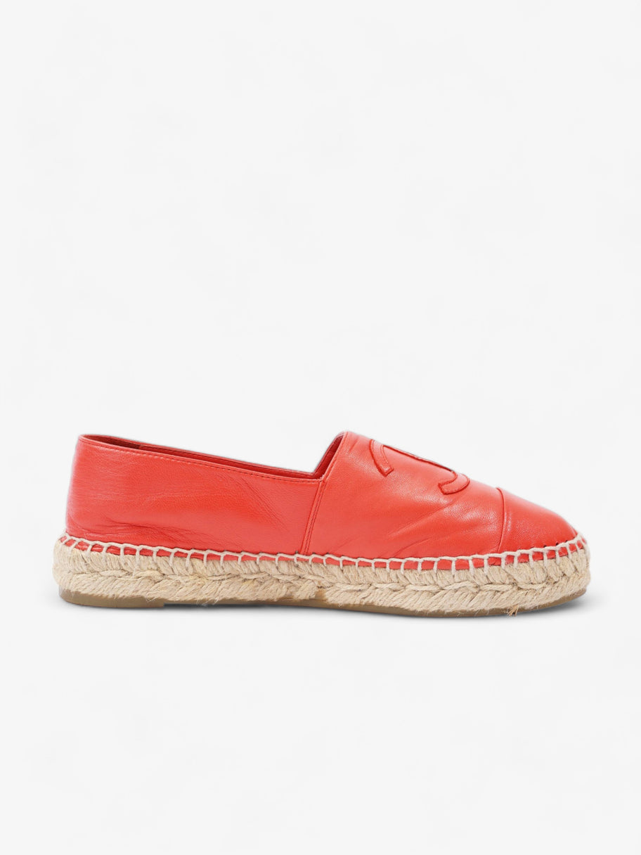 CC Espadrilles Red Leather EU 37 UK 4 Image 4