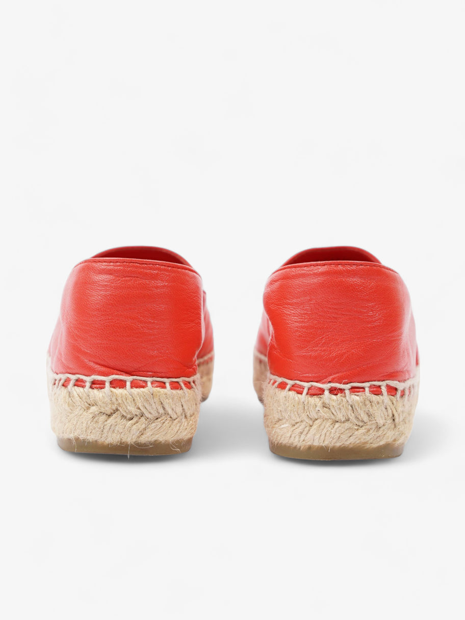 CC Espadrilles Red Leather EU 37 UK 4 Image 6