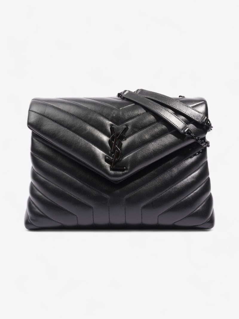  Saint Laurent Lou Lou Black Leather Medium