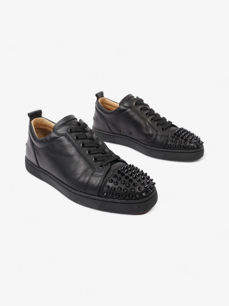  Christian Louboutin Vieira Spikes Sneakers Black Leather EU 41 UK 7