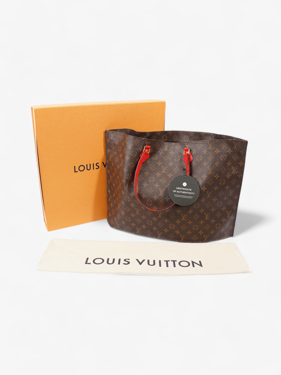 Louis Vuitton All-In Tote Monogram / Red Coated Canvas MM Image 8