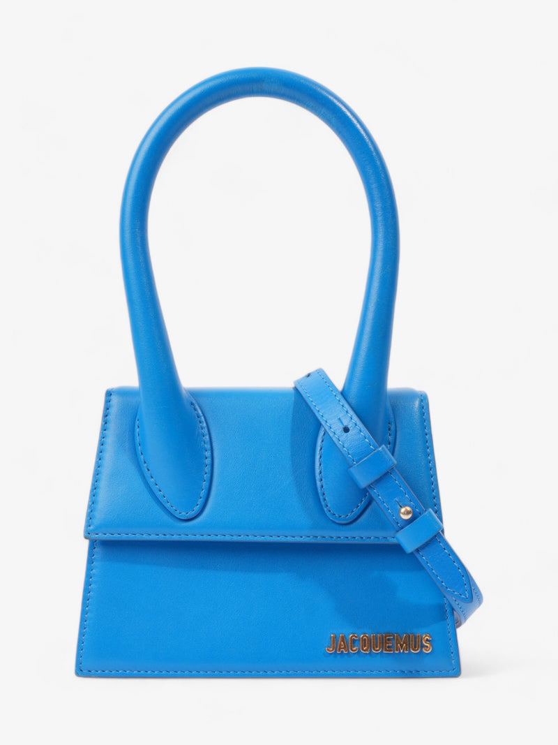  Jacquemus Le Chiquito Moyen Blue Leather