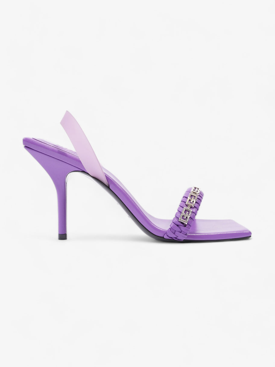 Givenchy Woven Slingback Sandal 90 Purple Leather EU 40 UK 7 Image 1