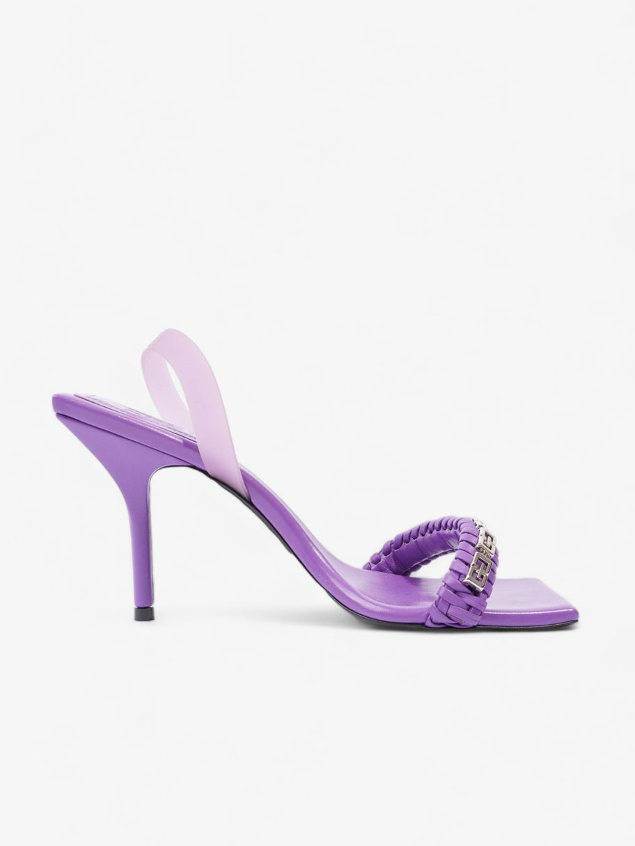 Woven Slingback Sandal 90 Purple Leather EU 40 UK 7 Image 4