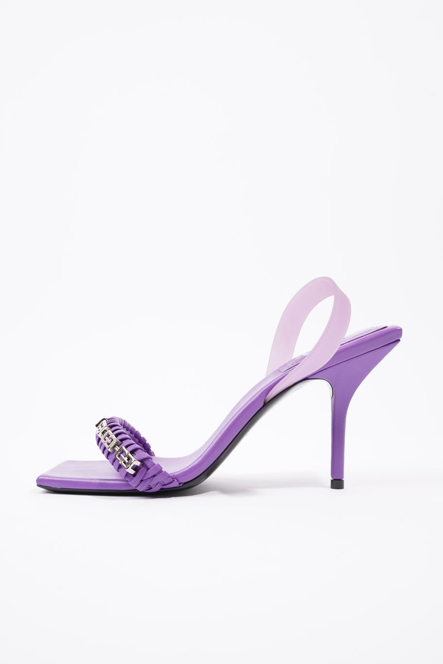 Woven Slingback Sandal 90 Purple Leather EU 40 UK 7 Image 5