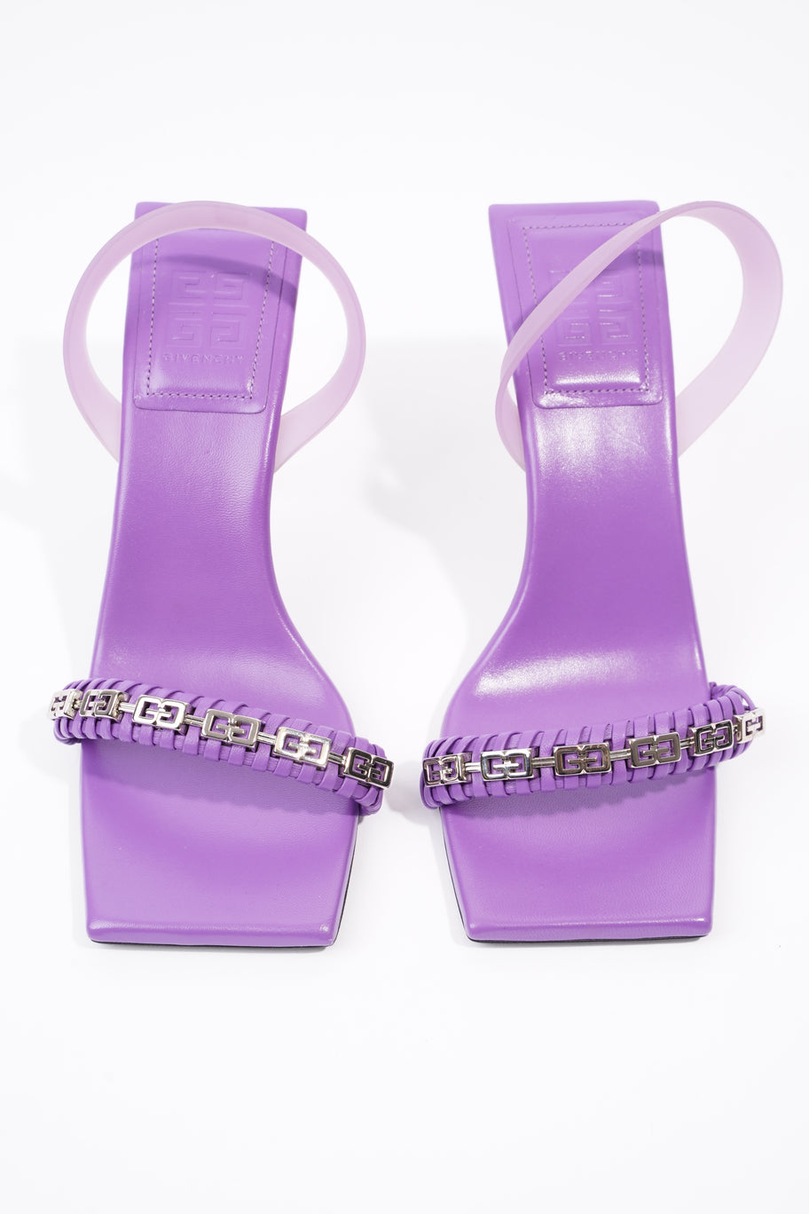 Givenchy Woven Slingback Sandal 90 Purple Leather EU 40 UK 7 Image 8