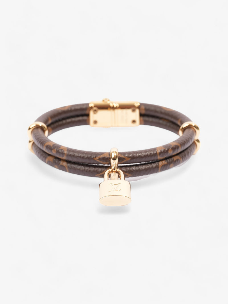  Louis Vuitton Keep It Twice Bracelet Monogram / Gold Coated Canvas 17