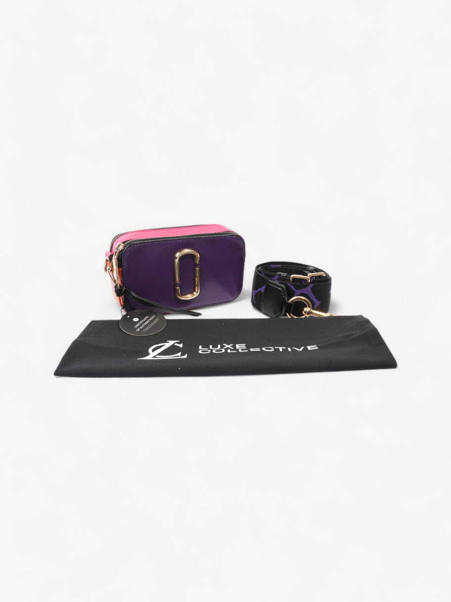 Marc Jacobs The Snapshot Bag Purple / Orange / Pink Leather Image 9