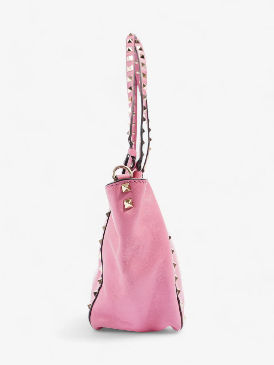 Valentino Rockstud Tote Pink Leather Small Image 5