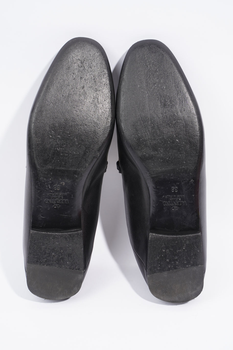 Roman Stud Loafers Black Leather EU 38 UK 5 Image 7
