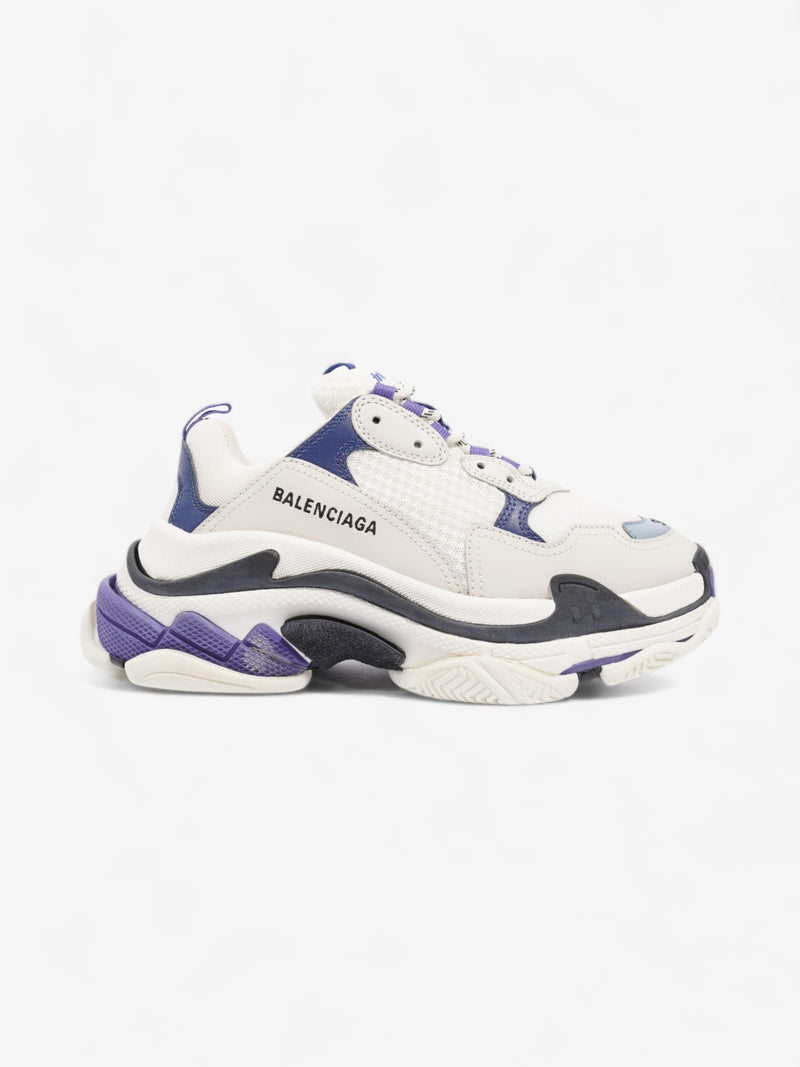  Balenciaga Triple S White / Blue / Violet Mesh EU 39 UK 6