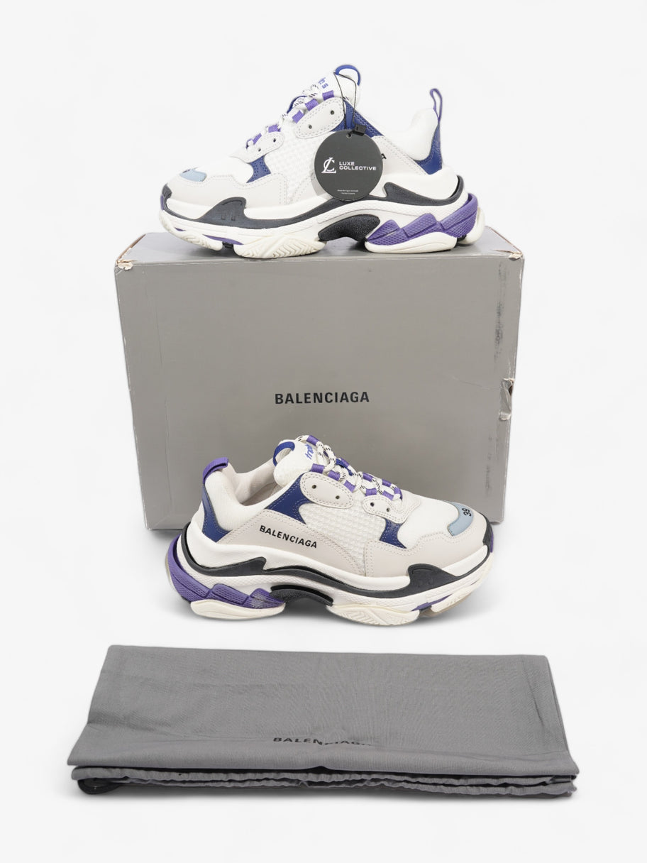 Balenciaga Triple S White / Blue / Violet Mesh EU 39 UK 6 Image 10