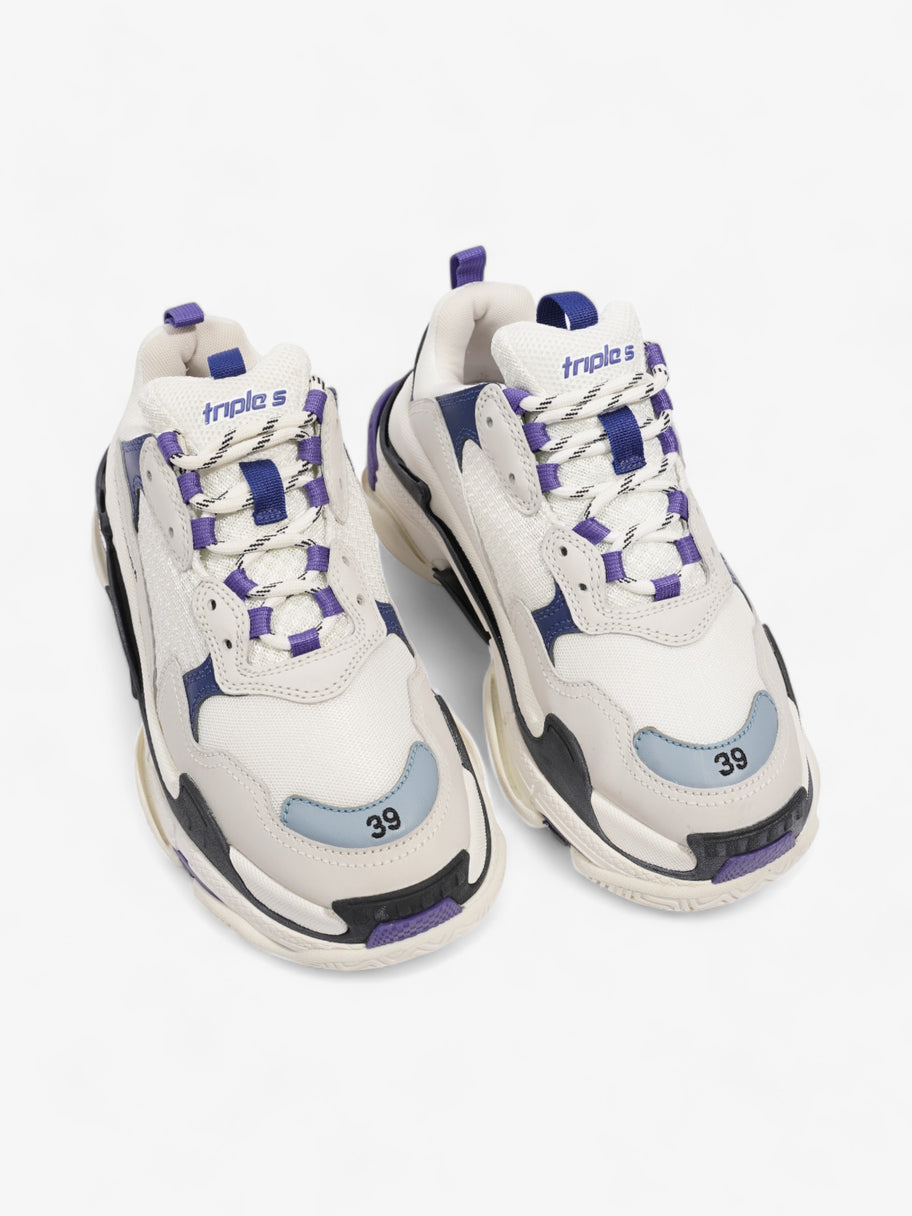 Balenciaga Triple S White / Blue / Violet Mesh EU 39 UK 6 Image 8