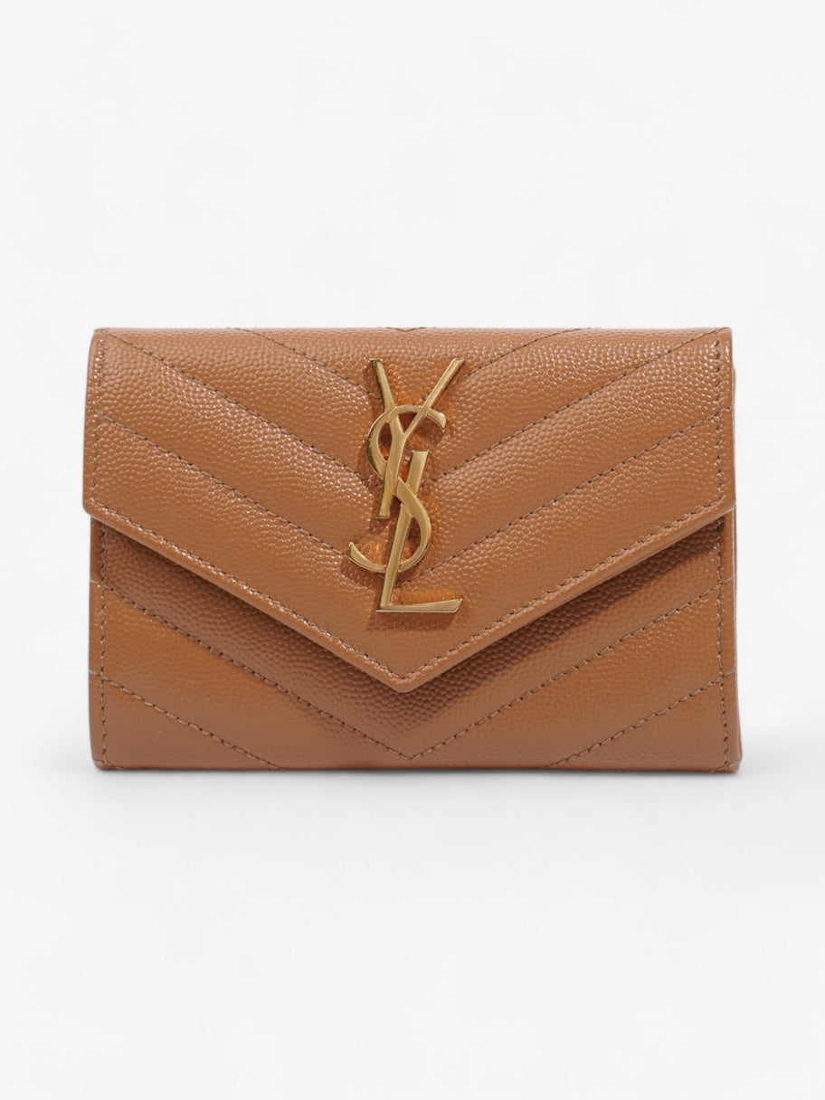 Saint Laurent Monogram Envelope Wallet Dune Grained Leather Small Image 1