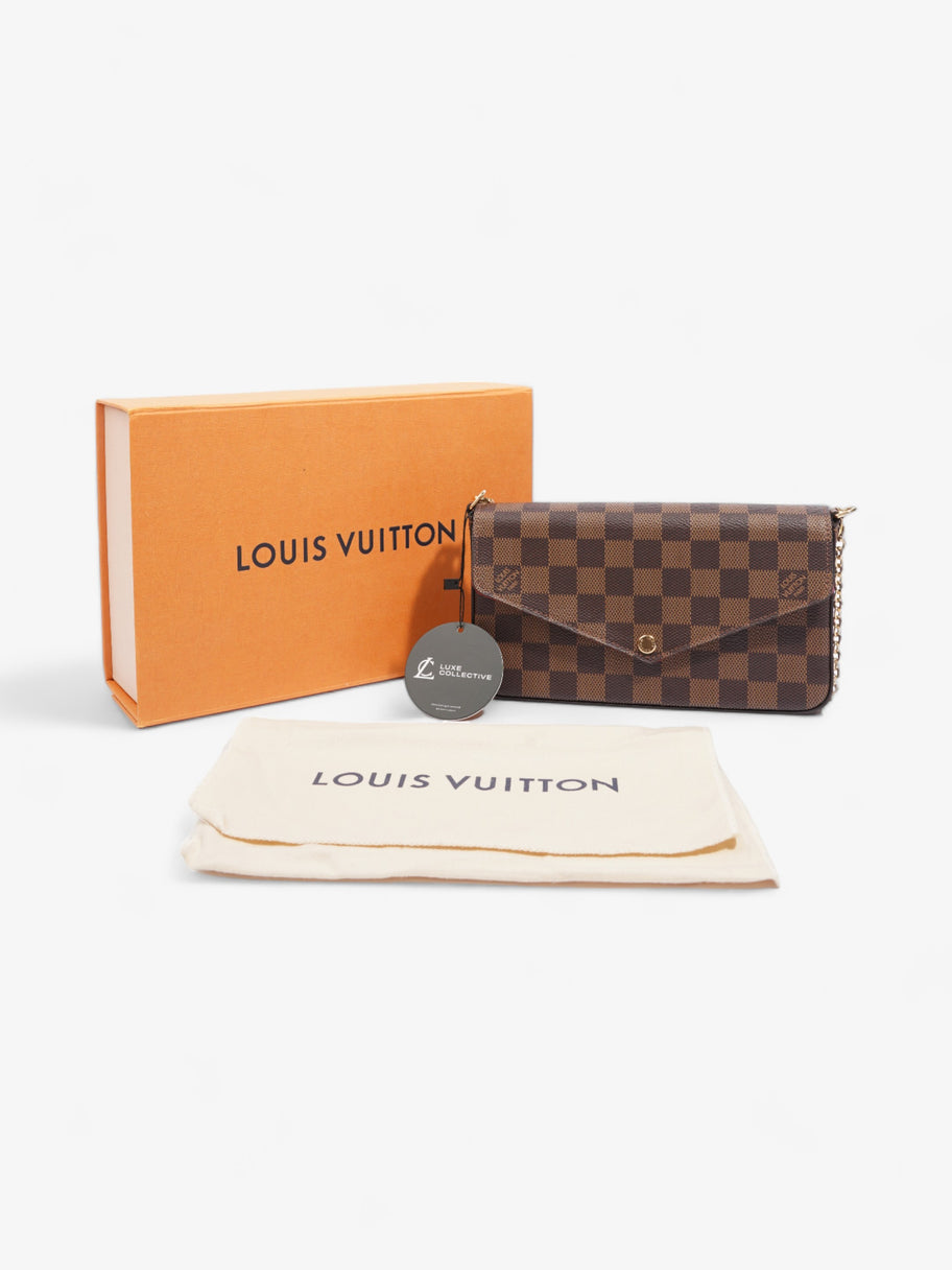 Louis Vuitton Felicie Pochette Damier Ebene Coated Canvas Image 10