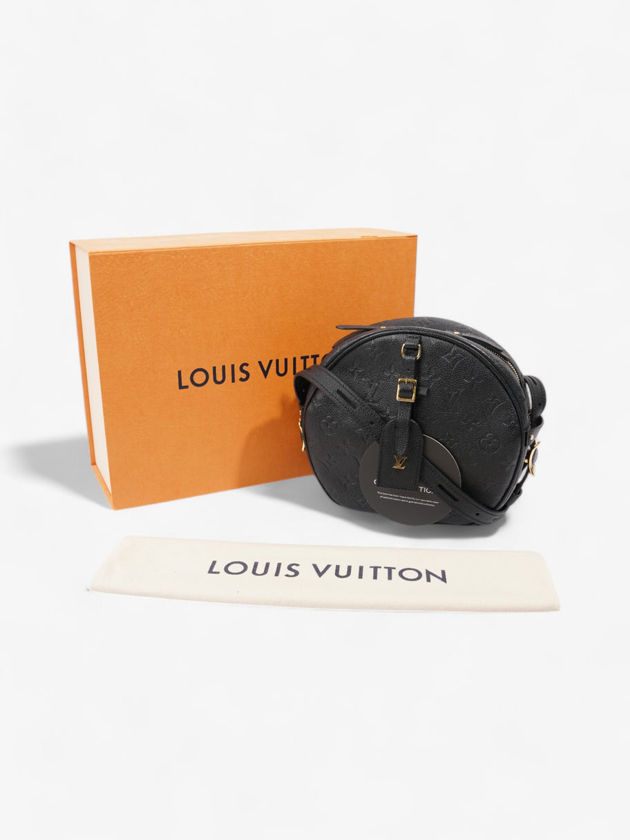 Louis Vuitton Boite Chapeau Souple Black Empreinte Leather MM Image 9