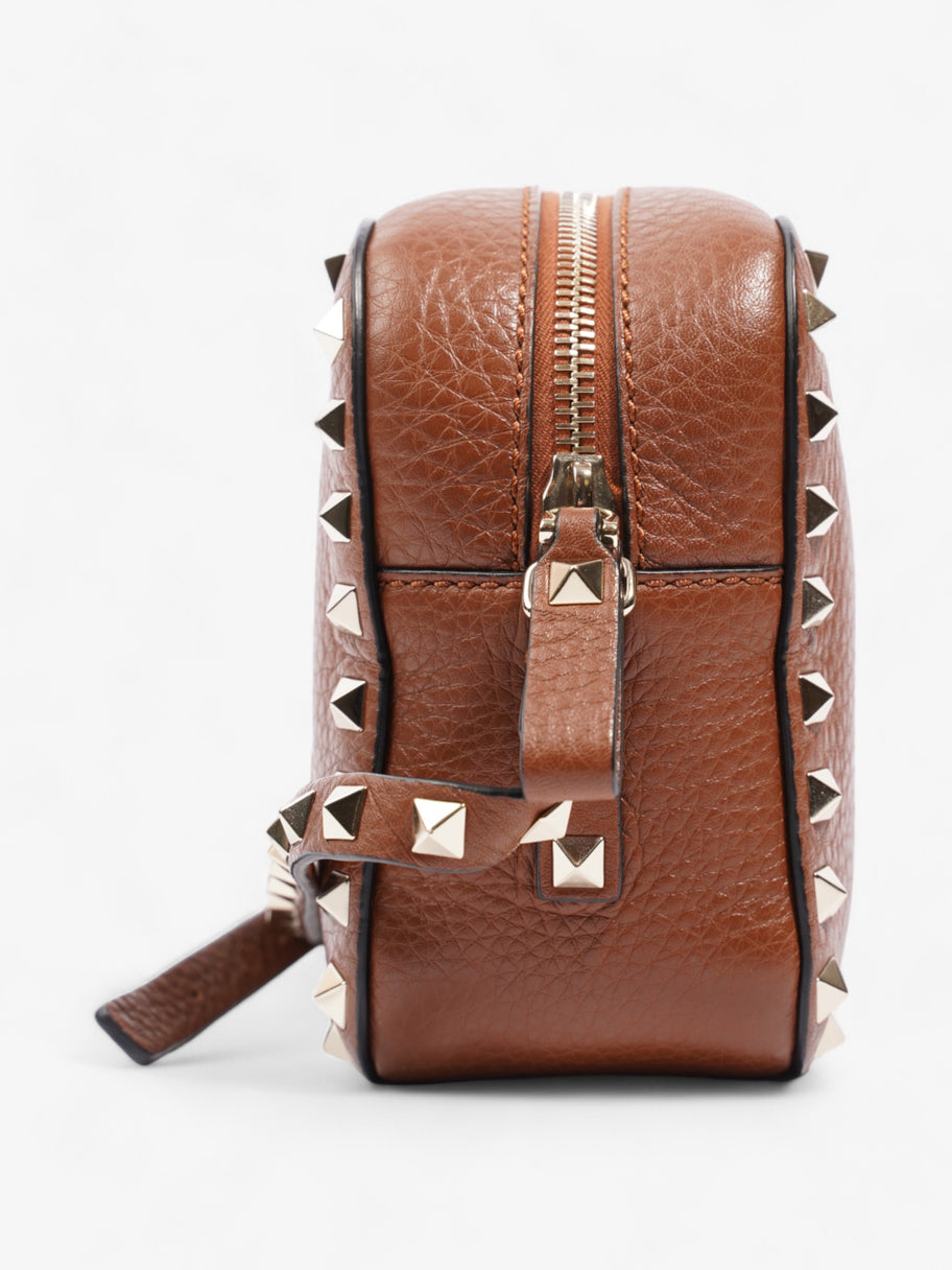 Valentino Rockstud Camera Bag Brown Calfskin Leather Image 5