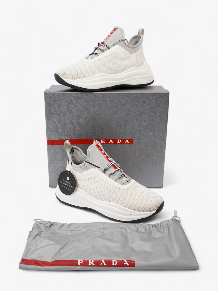 Prada Neoprene White / Grey Mesh EU 36.5 UK 3.5 Image 11