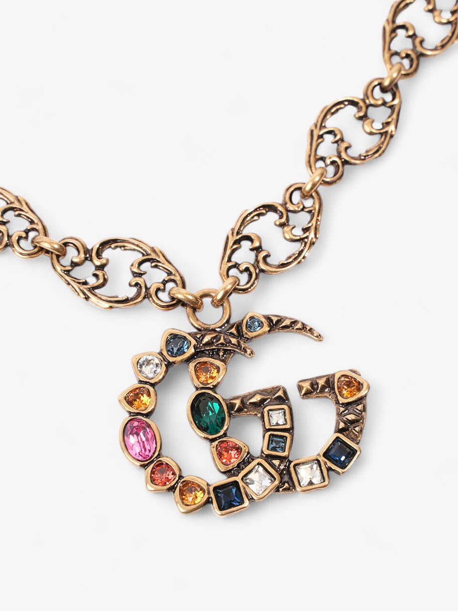 Gucci GG Drop Necklace Aged Gold / Multicoloured Base Metal Image 2