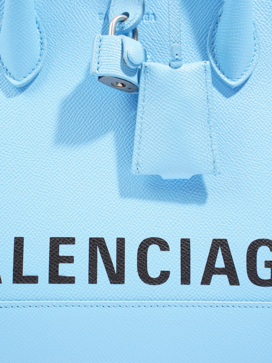 Balenciaga Balenciaga Ville Blue Calfskin Leather Small Image 7