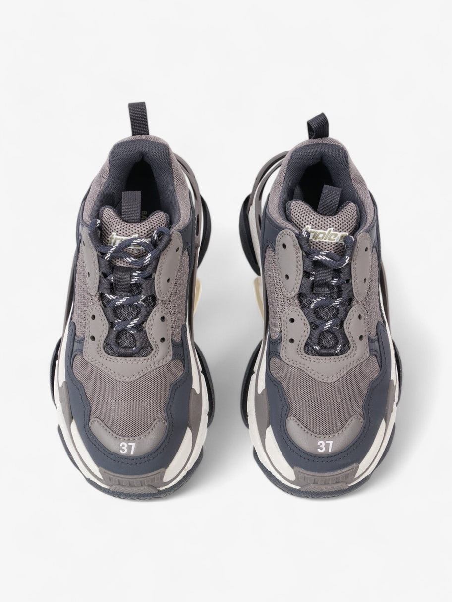 Balenciaga Triple S Grey / Dark Grey / White Mesh EU 37 UK 4 Image 8