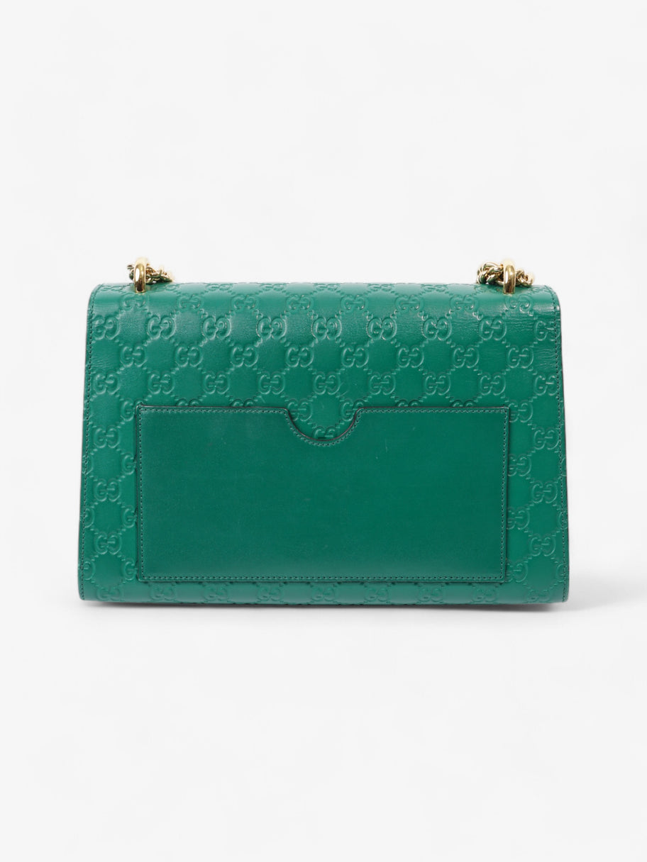 Gucci Padlock Emerald Calfskin Leather Medium Image 4