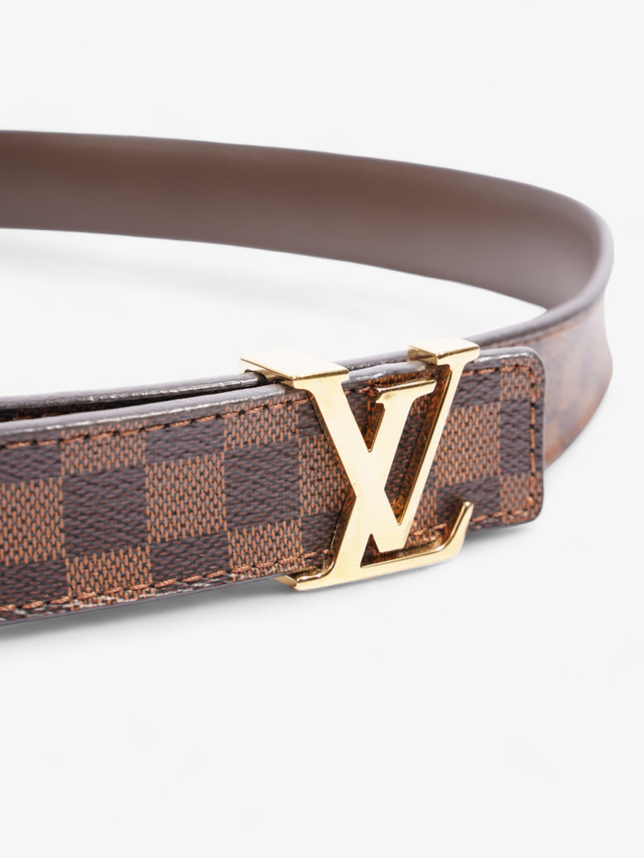 Louis Vuitton LV Iconic Belt Damier Ebene / Gold Coated Canvas 80cm / 32