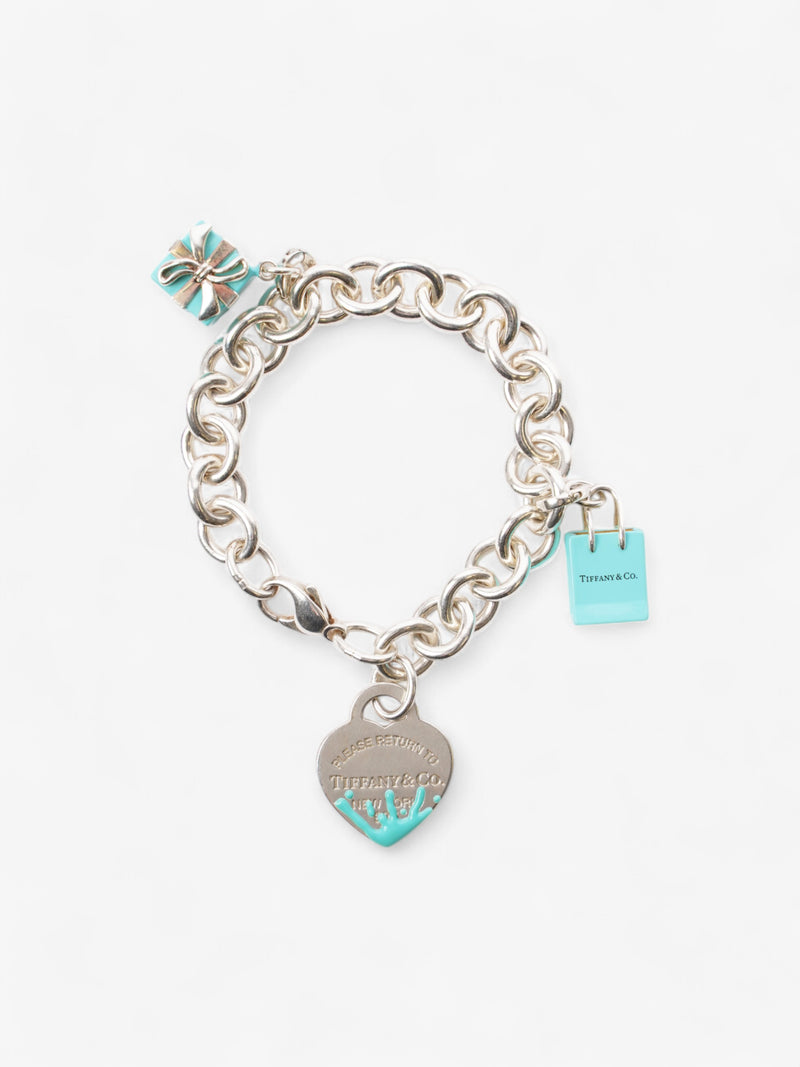  Tiffany and Co Return to Tiffany Charm Bracelet Silver / Tiffany Blue Silver Sterling