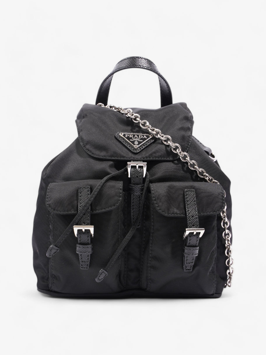 Prada Vela Backpack Black Nylon Mini Luxe Collective