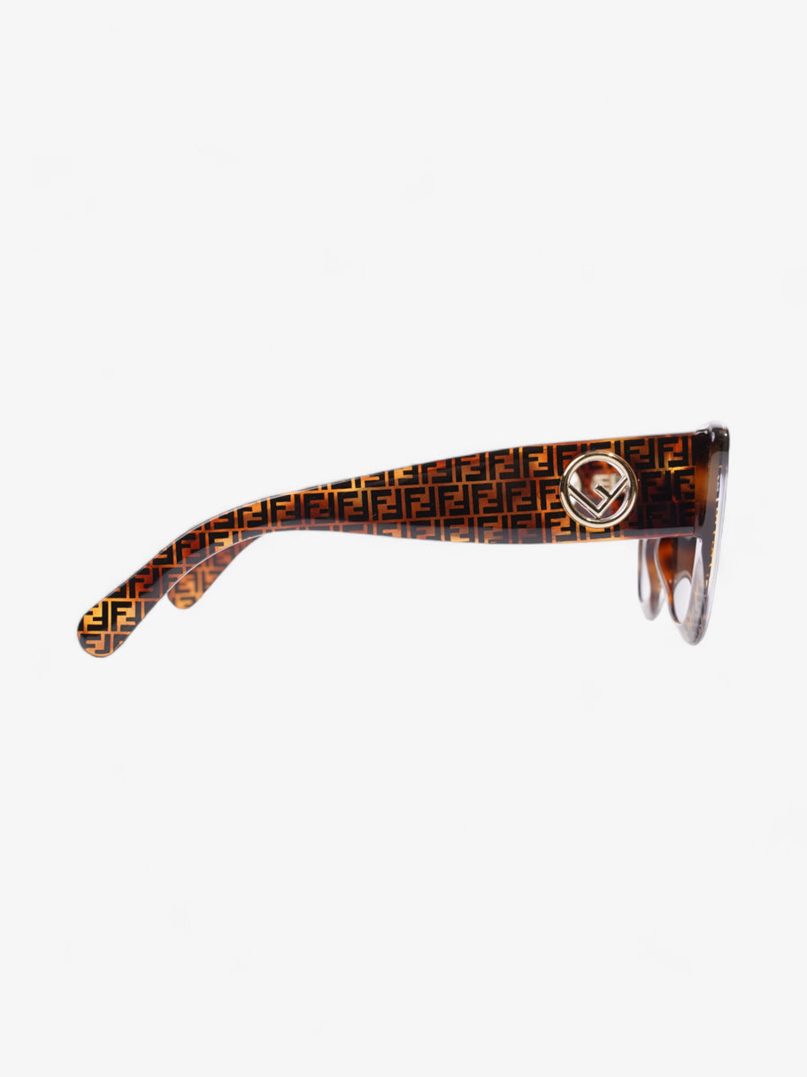 Fendi F is Fendi Sunglasses Brown / Tobacco Acetate 150mm Image 4