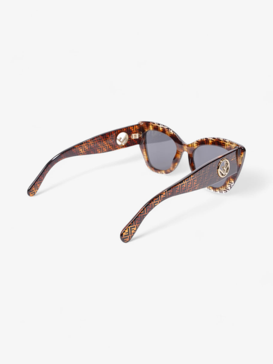 Fendi F is Fendi Sunglasses Brown / Tobacco Acetate 150mm Image 7