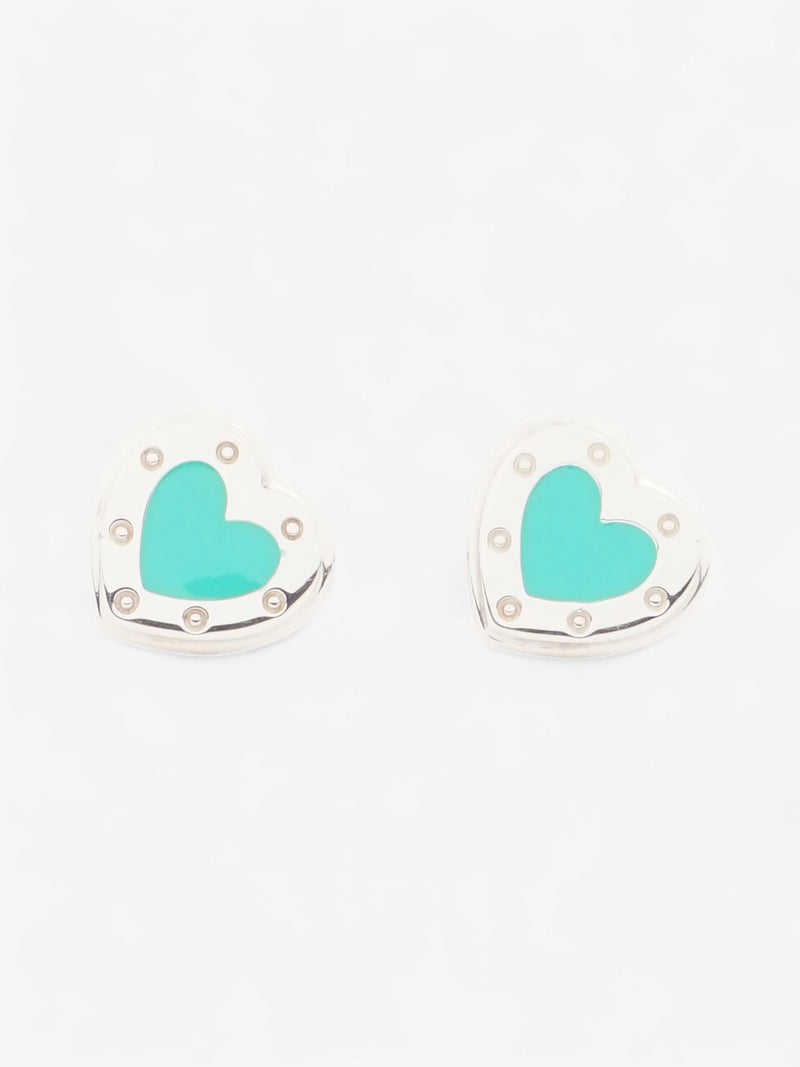  Tiffany and Co Return To Tiffany Love Heart Earrings Tiffany Blue / Silver Silver Sterling