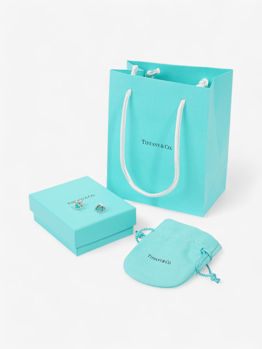 Tiffany and Co Return To Tiffany Love Heart Earrings Tiffany Blue / Silver Silver Sterling Image 5