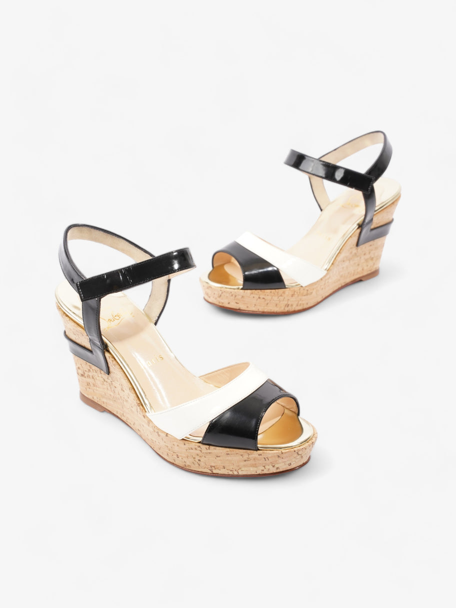 Carteron Wedges 70 Black / White Patent Leather EU 37 UK 4 Image 9