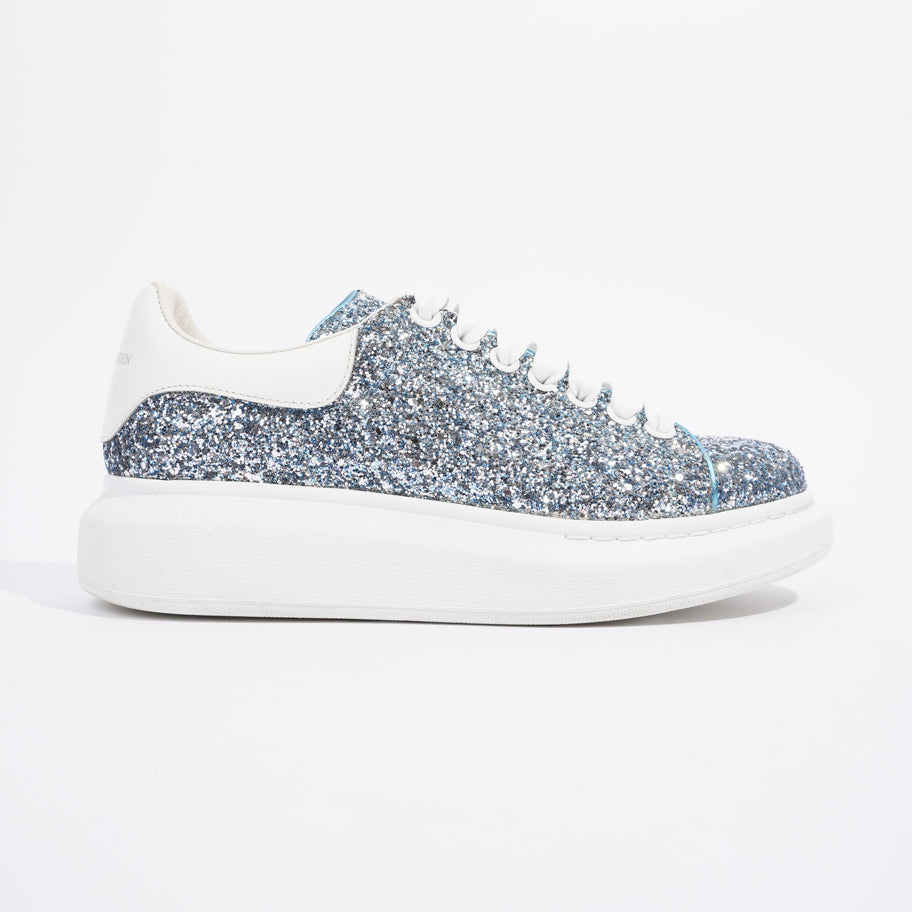 Alexander McQueen Oversized Sneaker Blue Glitter EU 39 UK 6 Luxe Collective