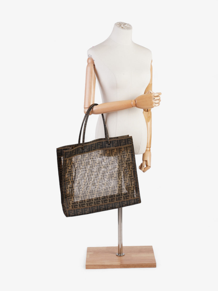 Fendi Zucca Mesh Tote Brown  Mesh Image 2