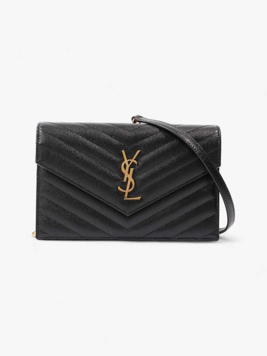 Saint Laurent Cassandra Black Matelasse Leather Image 1