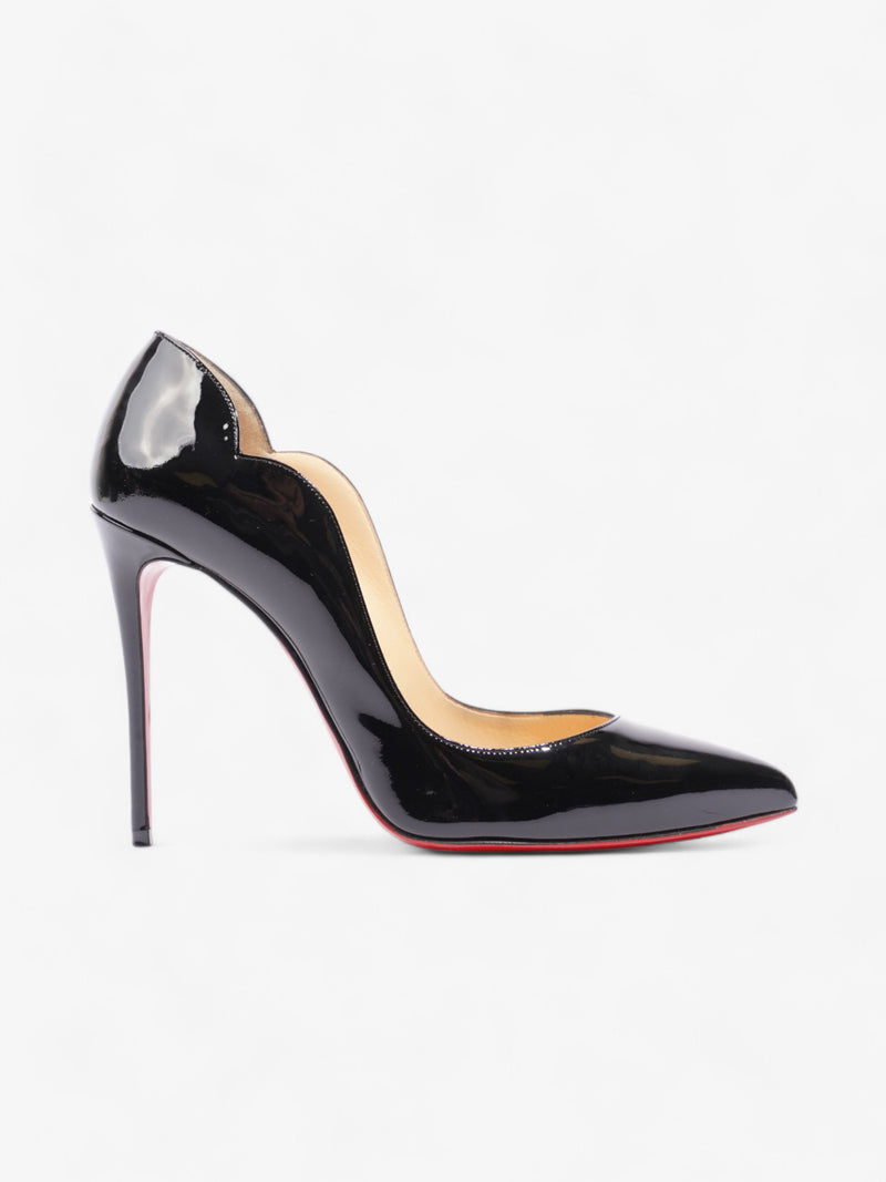  Christian Louboutin Hot Chick 100mm Black Patent Leather EU 39.5 UK 6.5