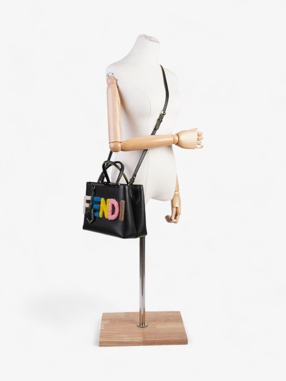 Fendi 2Jours Logo Bag Black / Multicoloured Leather Petite Image 2