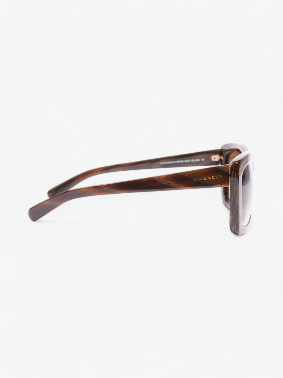 Givenchy Rectangle-Frame Sunglasses Brown Acetate 140mm Image 4