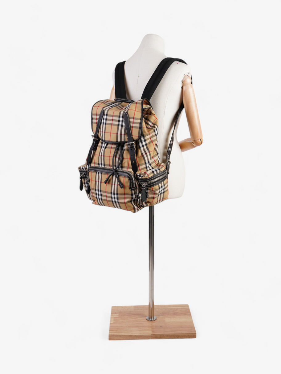 Burberry Check Backpack House Check Cotton Large Image 2